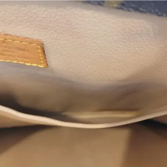 3PC LOUIS VUITTON Authentic Monogram Sac Plat Bag Dust Bag/ Key Fob INCLUDES COA - Picture 11 of 16